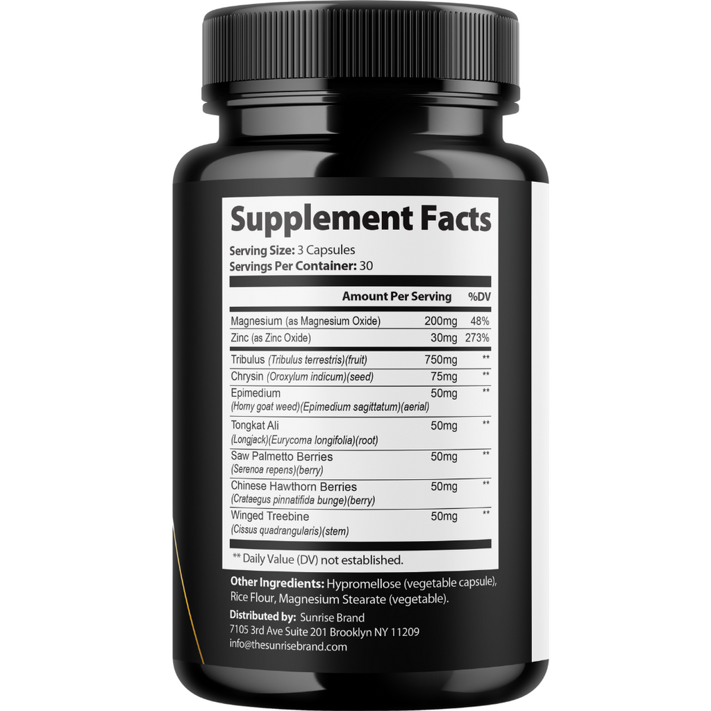 Rambo Max Male Performance Supplement, (5 Pack) Official Male Health S ...