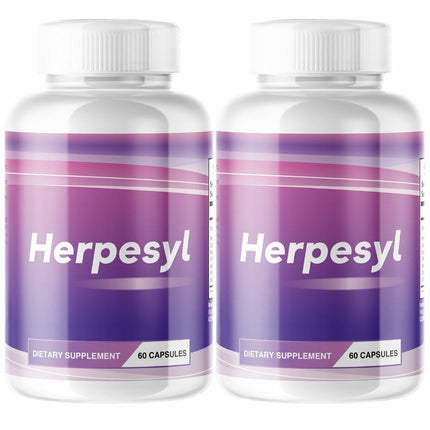 Herpesyl Stop The Spread Heal From The Outside In - 2 Bottles 120 Capsules
