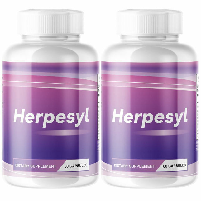 Herpesyl Stop The Spread Heal From The Outside In - 2 Bottles 120 Capsules