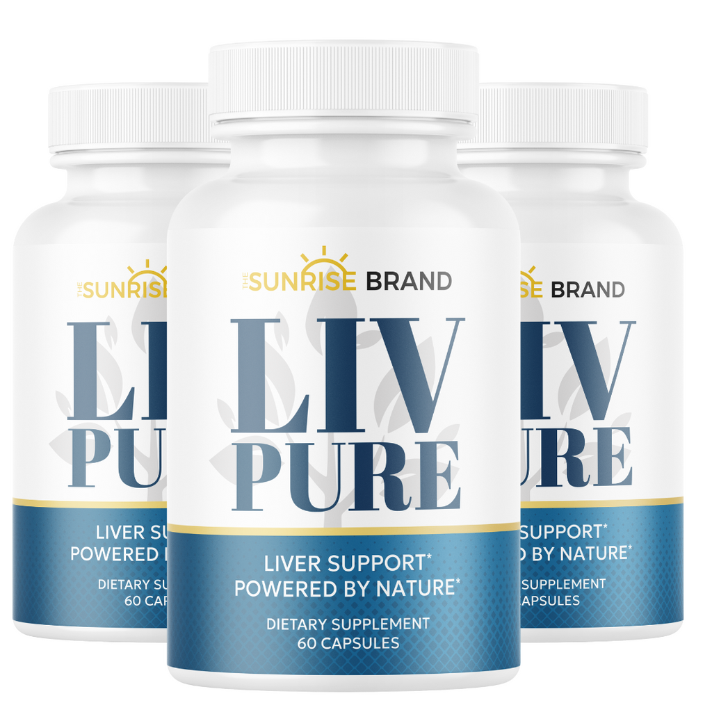Liv Pure Capsules For Liver Detox Support - 3 Bottles 180 Capsules