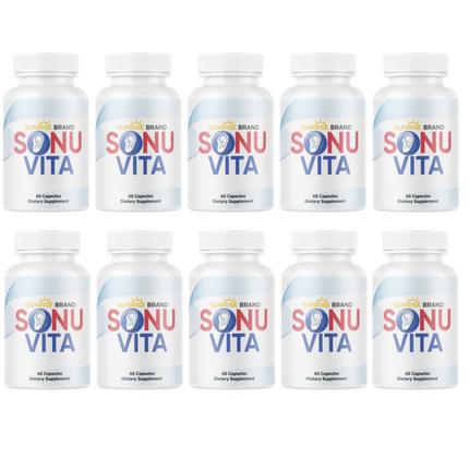 Sonuvita Hearing Support-Enhance Ear Health & Healthy Hearing 10pck 600 Capsules