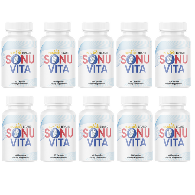 Sonuvita Hearing Support-Enhance Ear Health & Healthy Hearing 10pck 600 Capsules