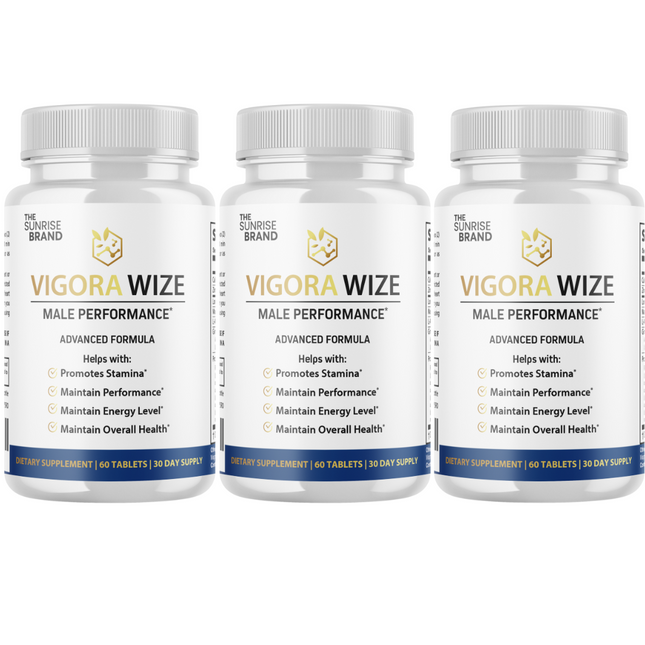 Vigorawize Performance Pills for Men, VigoraWize Advance Testo Boost- 3 Bottles