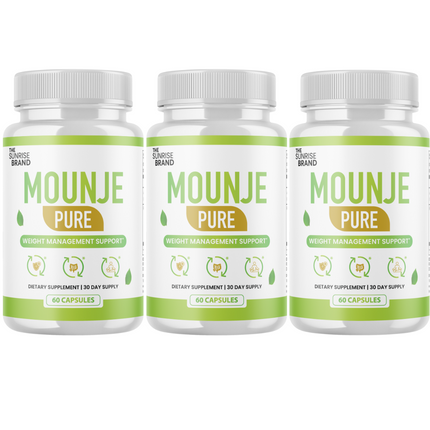 Mounje Pure Weight Loss Capsules, MounjePure Metabolism Booster Pills - 3 Bottles