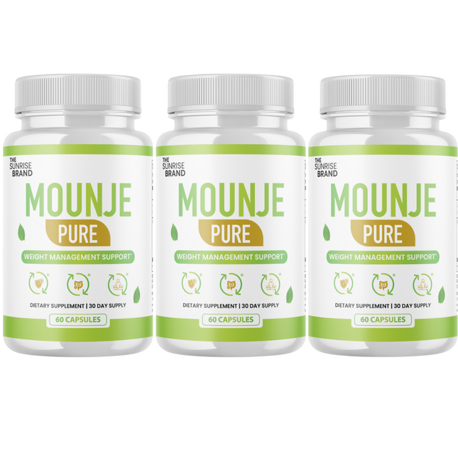 Mounje Pure Weight Loss Capsules, MounjePure Metabolism Booster Pills - 3 Bottles