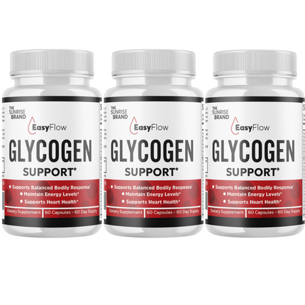 EasyFlow-Glycogen Support Pills, Easy Flow Capsules, Blood Support- 3 Bottles
