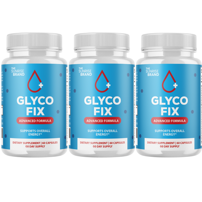 Glyco FIx Pills - Glyco Fix Blood Sugar Health Support Formula - 3 Bottles