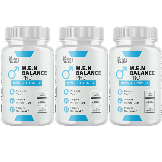 Men Balance Pro Pills, Maximize Energy, Vitality & Stamina - 3 Bottles