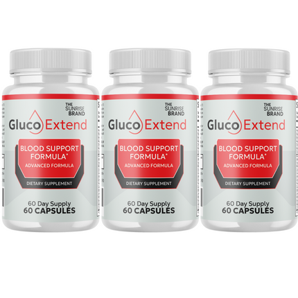 Gluco Extend Capsules Blood Support, GlucoExtend Pills - 3 Bottles