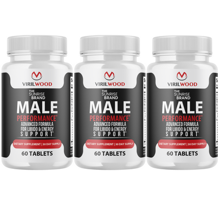VirilWood Performance & Drive Pills for Men, Viril Wood Male Support - 3 Bottles