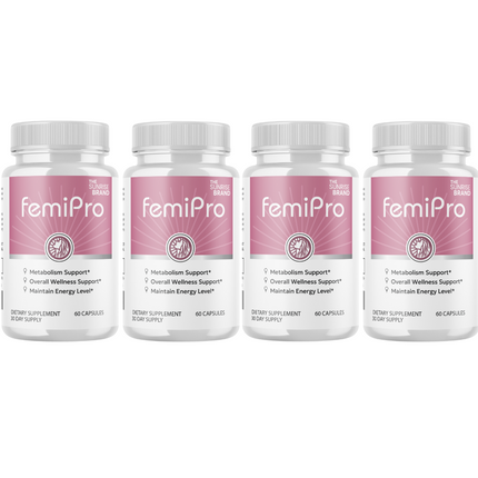 FemiPro Pills- Support a Healthy Urinary Microbiome , Overall Health - 4 Bottles