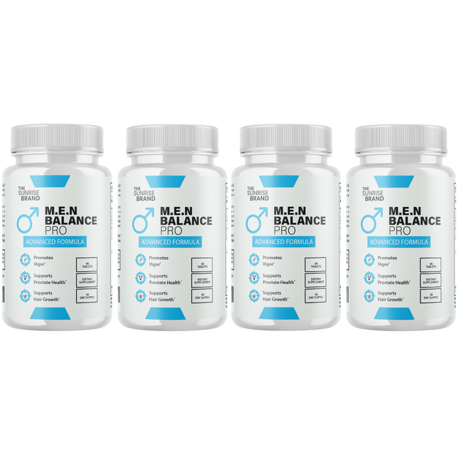 Men Balance Pro Pills, Maximize Energy, Vitality & Stamina - 4 Bottles