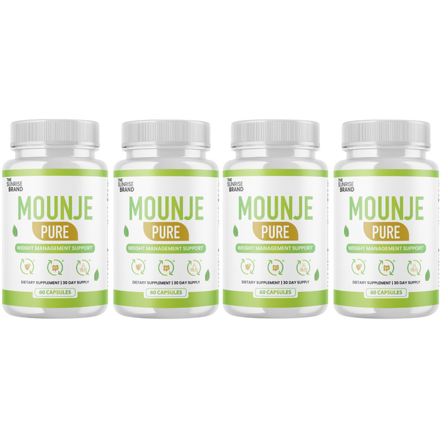 Mounje Pure Weight Loss Capsules, MounjePure Metabolism Booster Pills - 4 Bottles