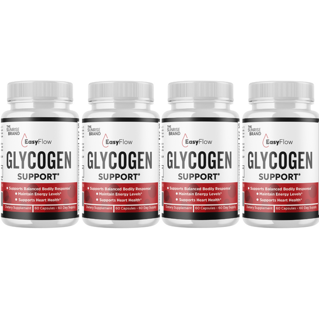 EasyFlow-Glycogen Support Pills, Easy Flow Capsules, Blood Support- 4 Bottles