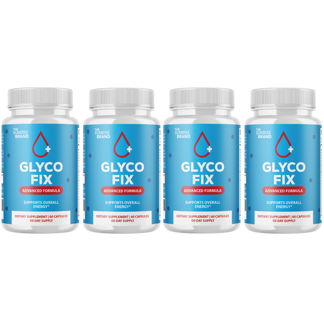 Glyco FIx Pills - Glyco Fix Blood Sugar Health Support Formula - 4 Bottles