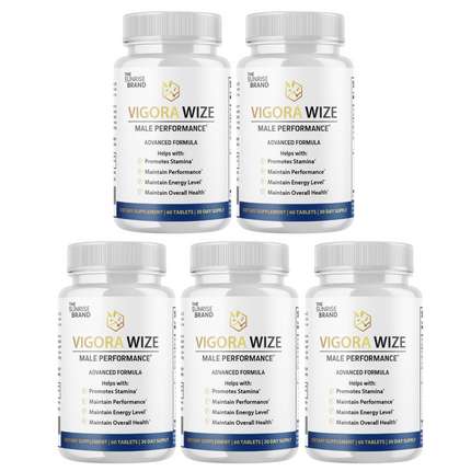 Vigorawize Performance Pills for Men, VigoraWize Advance Testo Boost- 5 Bottles