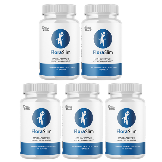 FloraSlim -Supplements to boost metabolism, Weight loss capsules - 5 Bottles