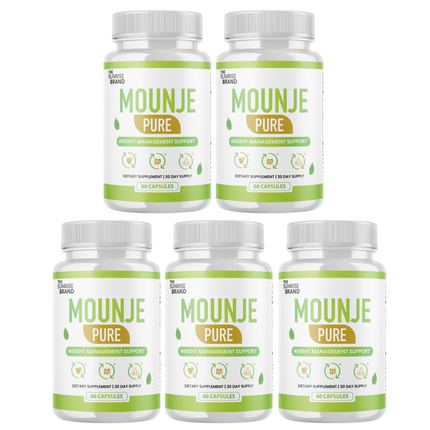 Mounje Pure Weight Loss Capsules, MounjePure Metabolism Booster Pills - 5 Bottles