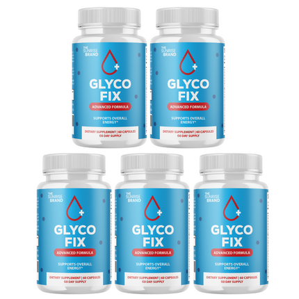 Glyco FIx Pills - Glyco Fix Blood Sugar Health Support Formula - 5 Bottles