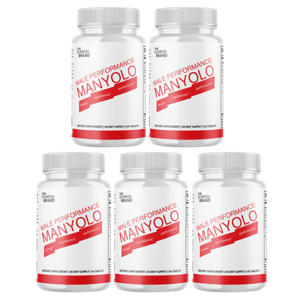 Manyolo Tablets For Men Supplement Prime Male Virility Support -5 Bottles