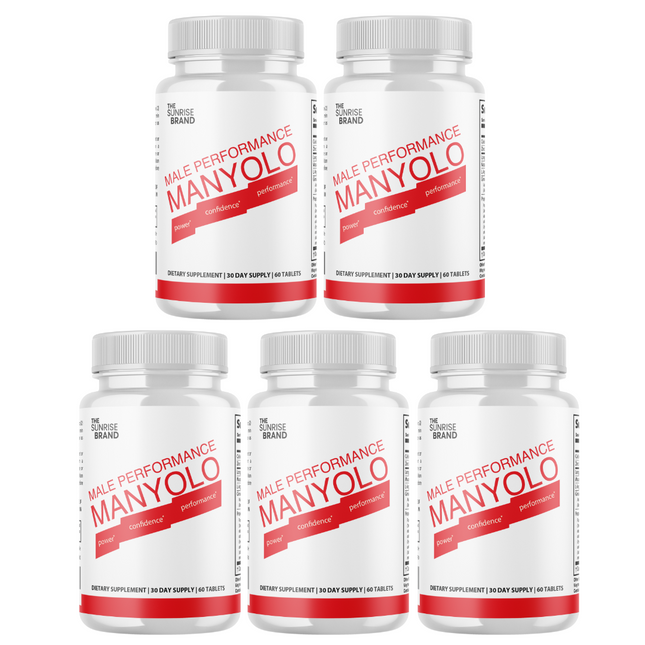 Manyolo Tablets For Men Supplement Prime Male Virility Support -5 Bottles
