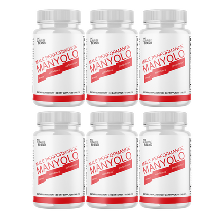 Manyolo Tablets For Men Supplement Prime Male Virility Support - 6 Bottles