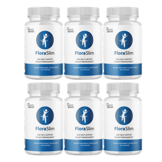 FloraSlim -Supplements to boost metabolism, Weight loss capsules - 6 Bottles