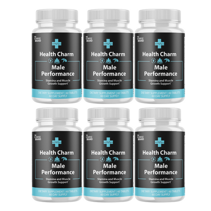 Health Charm Male Pills - Maximize Energy, Vitality & Stamina - 6 Bottles