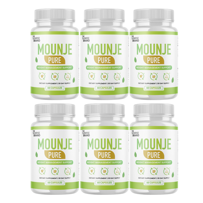 Mounje Pure Weight Loss Capsules, MounjePure Metabolism Booster Pills - 6 Bottles