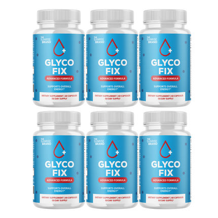 Glyco FIx Pills - Glyco Fix Blood Sugar Health Support Formula - 6 Bottles