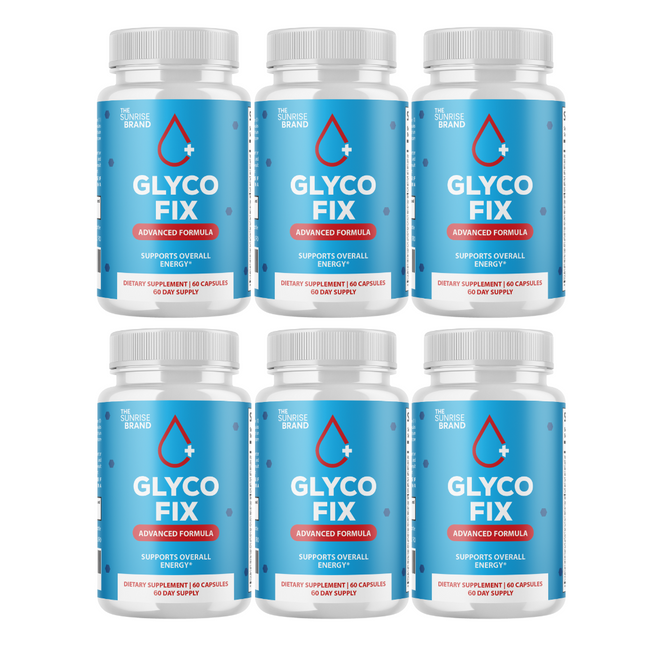 Glyco FIx Pills - Glyco Fix Blood Sugar Health Support Formula - 6 Bottles