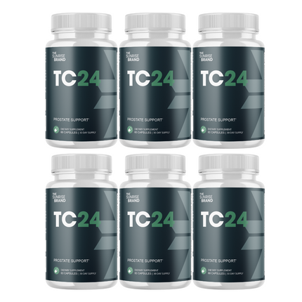 TC 24 Prostate Supplement for Men Capsule - TC24 Bladder Control Pills - 6 Bottles