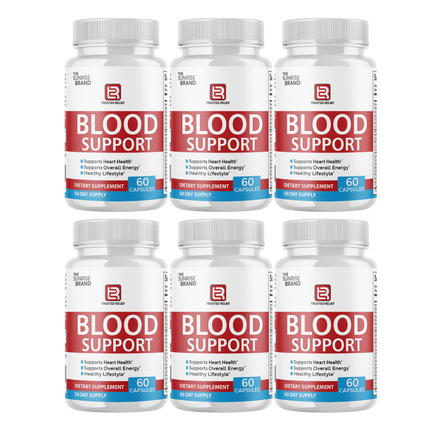 Trusted Relief Blood Support Pills for Managing Sugar & Pressure Levels - 6 Bottles