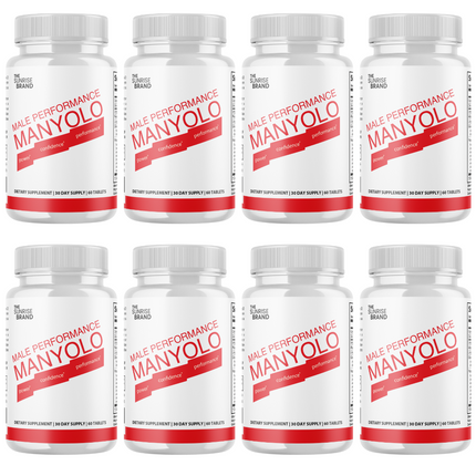 Manyolo Tablets For Men Supplement Prime Male Virility Support - 8 Bottles