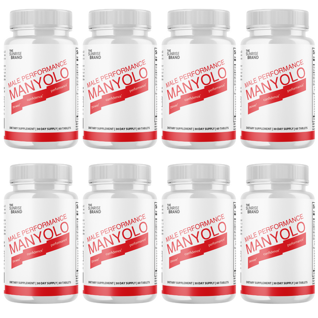 Manyolo Tablets For Men Supplement Prime Male Virility Support - 8 Bottles