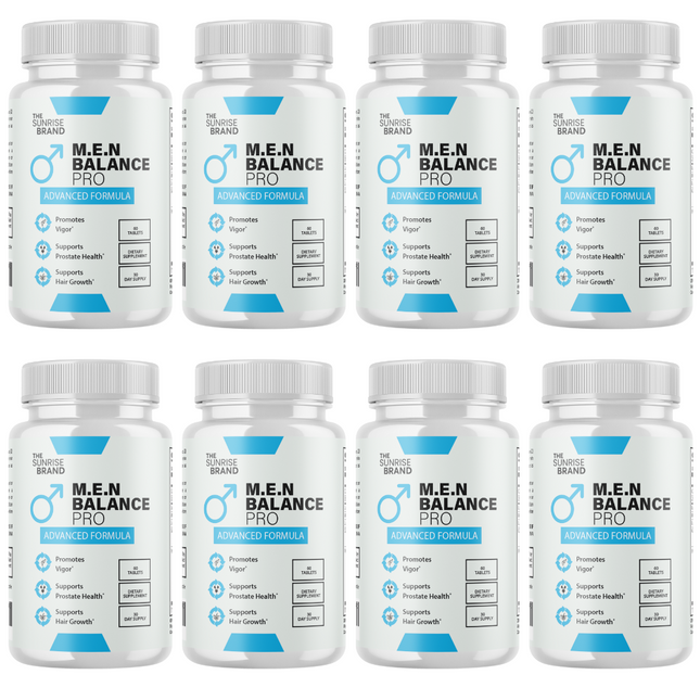 Men Balance Pro Pills, Maximize Energy, Vitality & Stamina - 8 Bottles