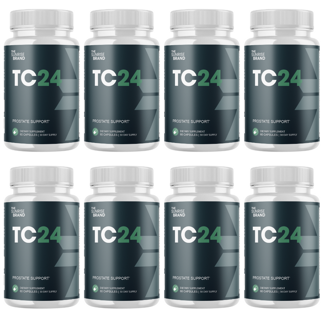 TC 24 Prostate Supplement for Men Capsule - TC24 Bladder Control Pills - 8 Bottles