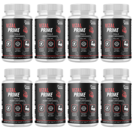 Vital Prime Men Pills, Maximize Energy, Vitality & Stamina - 8 Bottles