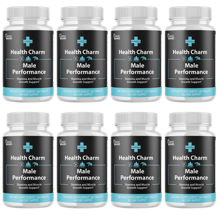 Health Charm Male Pills - Maximize Energy, Vitality & Stamina - 8 Bottles