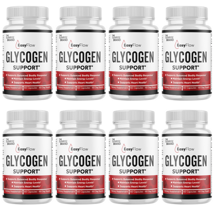 EasyFlow-Glycogen Support Pills, Easy Flow Capsules, Blood Support- 8 Bottles