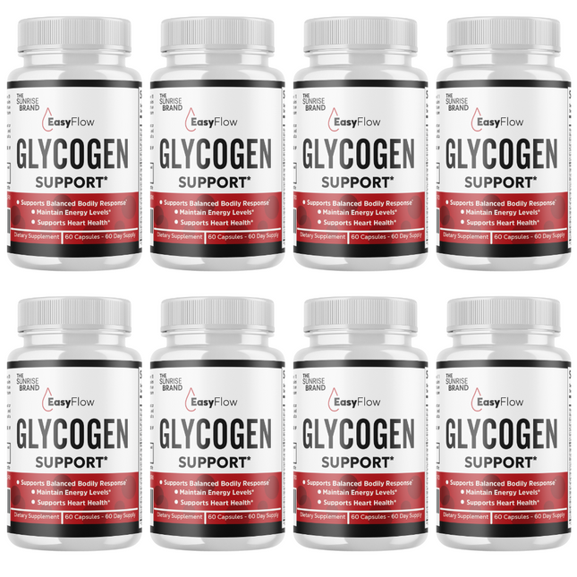 EasyFlow-Glycogen Support Pills, Easy Flow Capsules, Blood Support- 8 Bottles
