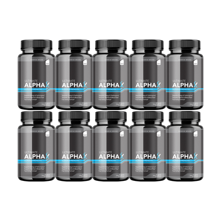 Ultimate Alpha X Male Health Pills to Boost Stamina and Energy Levels - 10 Pack