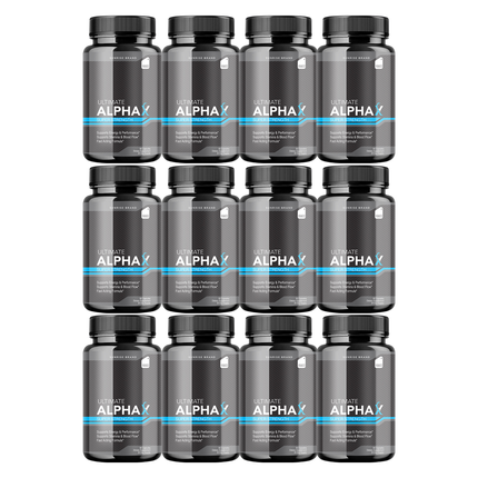 Ultimate Alpha X Male Health Pills to Boost Stamina and Energy Levels - 12 Pack