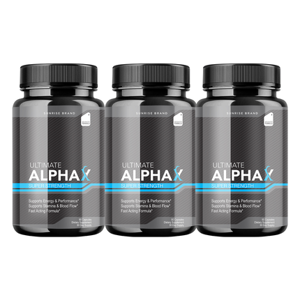 Ultimate Alpha X Male Health Pills to Boost Stamina and Energy Levels - 3 Pack