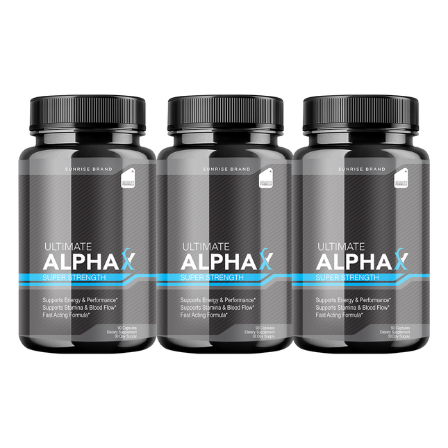 Ultimate Alpha X Male Health Pills to Boost Stamina and Energy Levels - 3 Pack
