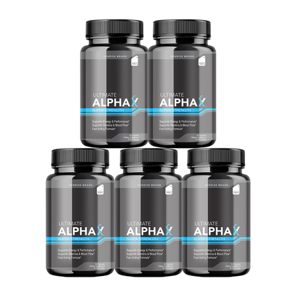 Ultimate Alpha X Male Health Pills to Boost Stamina and Energy Levels - 5 Pack