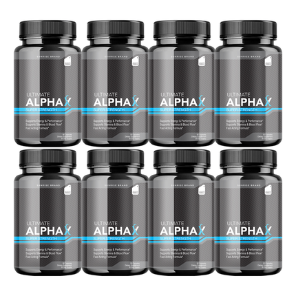 Ultimate Alpha X Male Health Pills to Boost Stamina and Energy Levels - 8 Pack