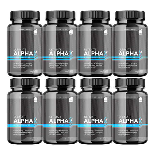 Ultimate Alpha X Male Health Pills to Boost Stamina and Energy Levels - 8 Pack