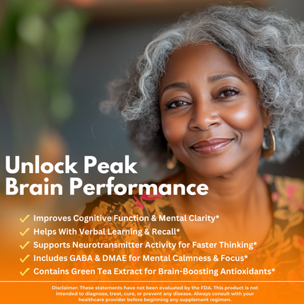 Noocube Brain Productivity Pills, Cognitive & Memory, Premium Formula - 4 Pack