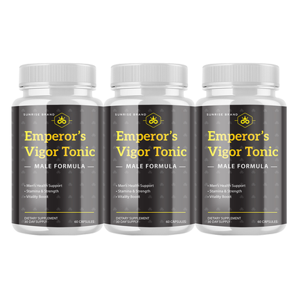 Emperor's Vigor Tonic Supplement for Men, Male Health Pills - 3 Pack